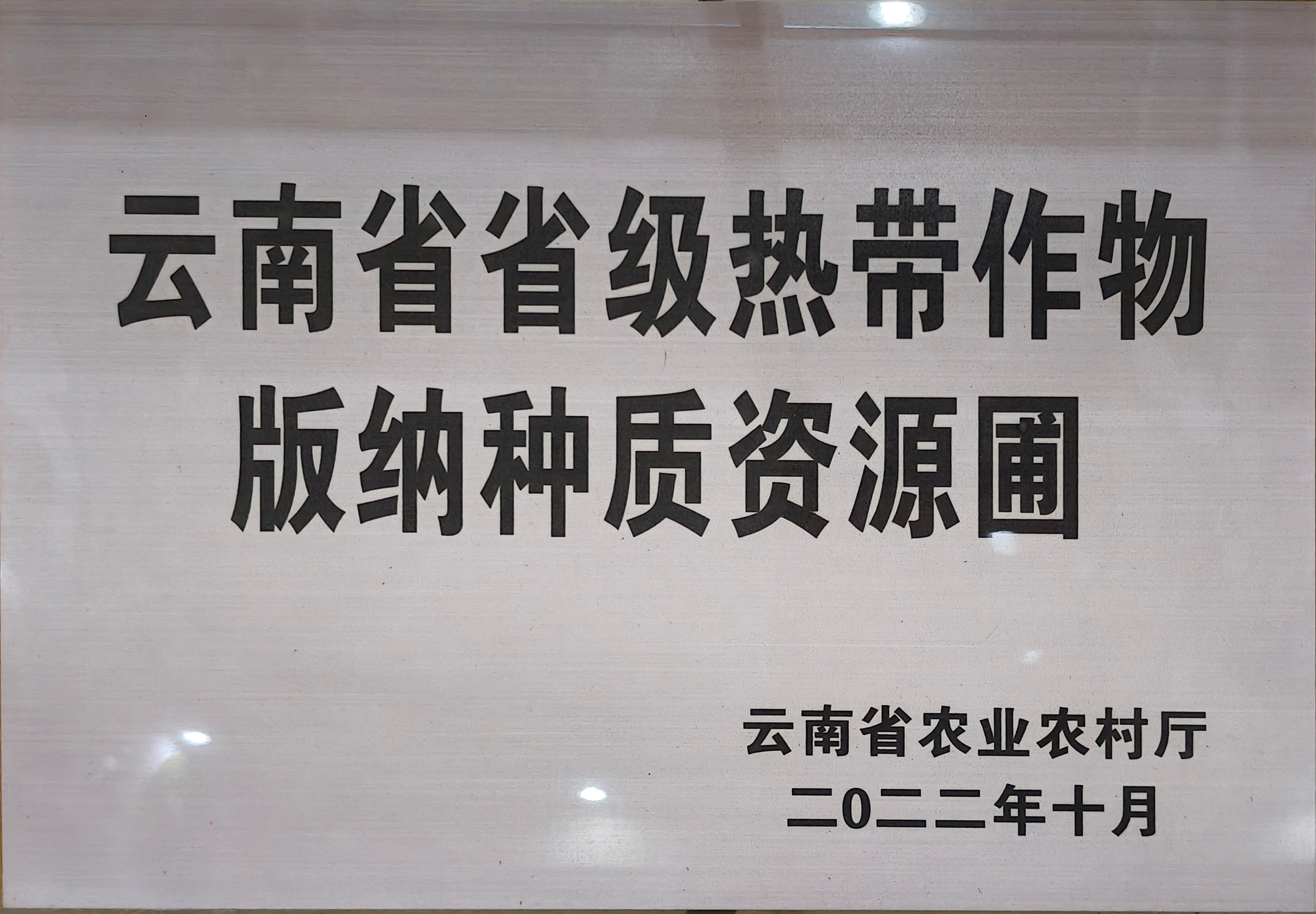 云南省省级热带作物版纳种质资源圃